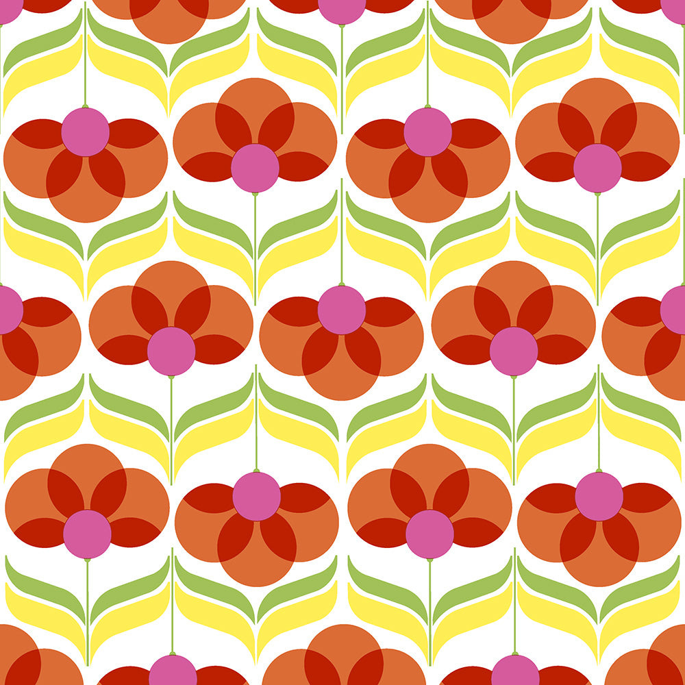 Papel+diseño de servilletas de almuerzo (flores geográficas)