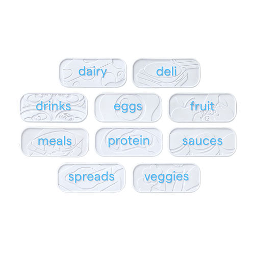 Youcopia Re-Stickable Fridge Labels (Pack of 10)