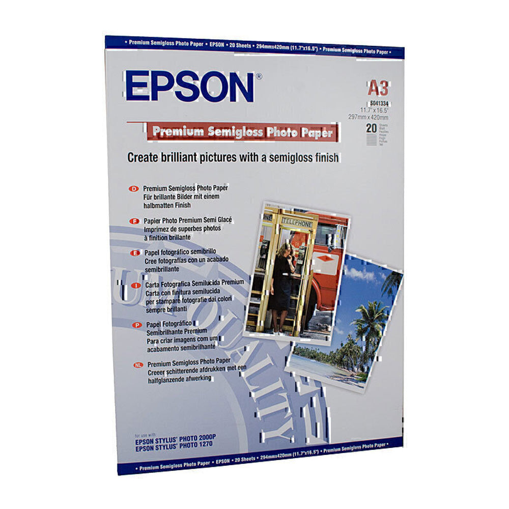 Epson pół-glossowy papier fotograficzny 20pc