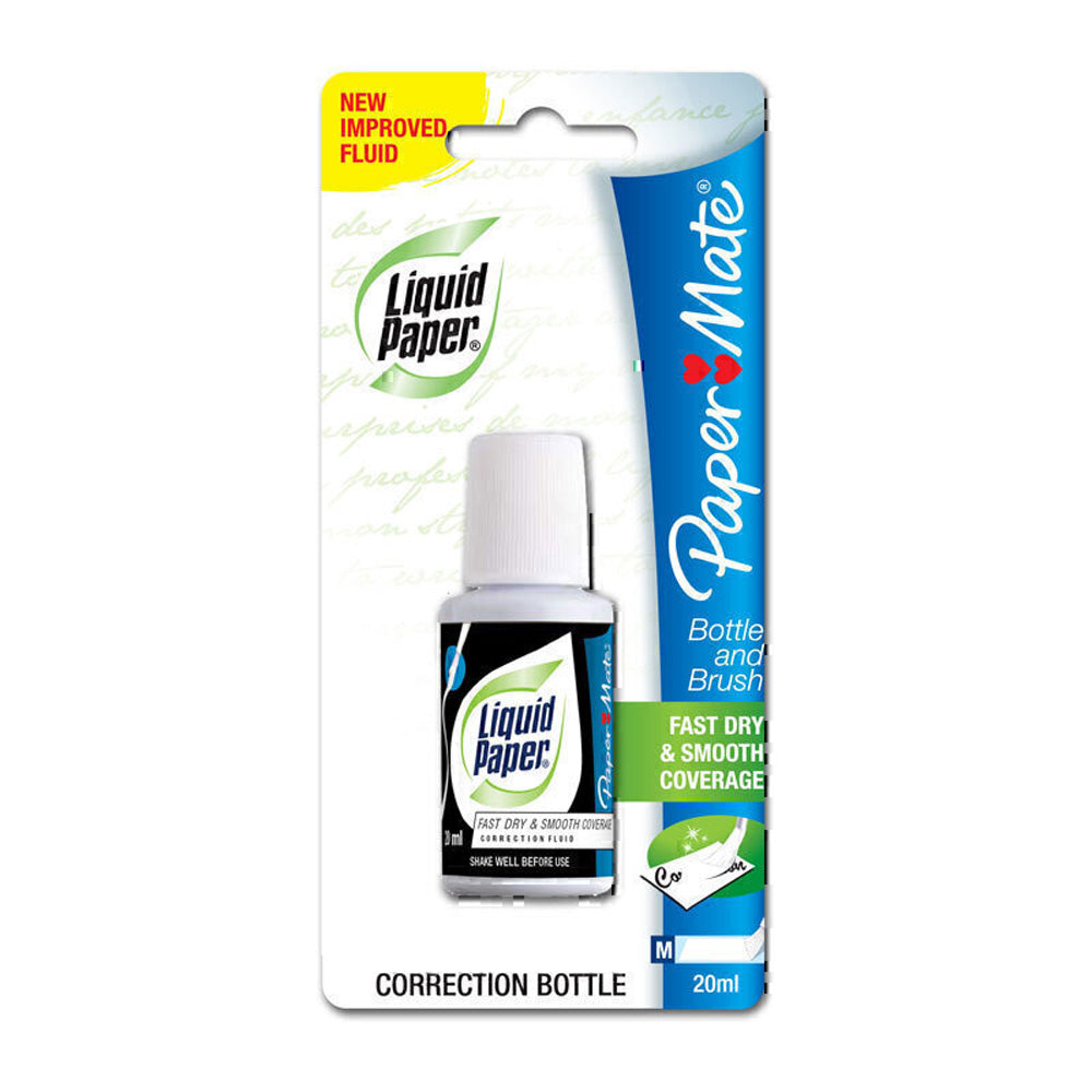 Paper Mate Liquid Paper Correction Fluid 20mL (Box of 12)