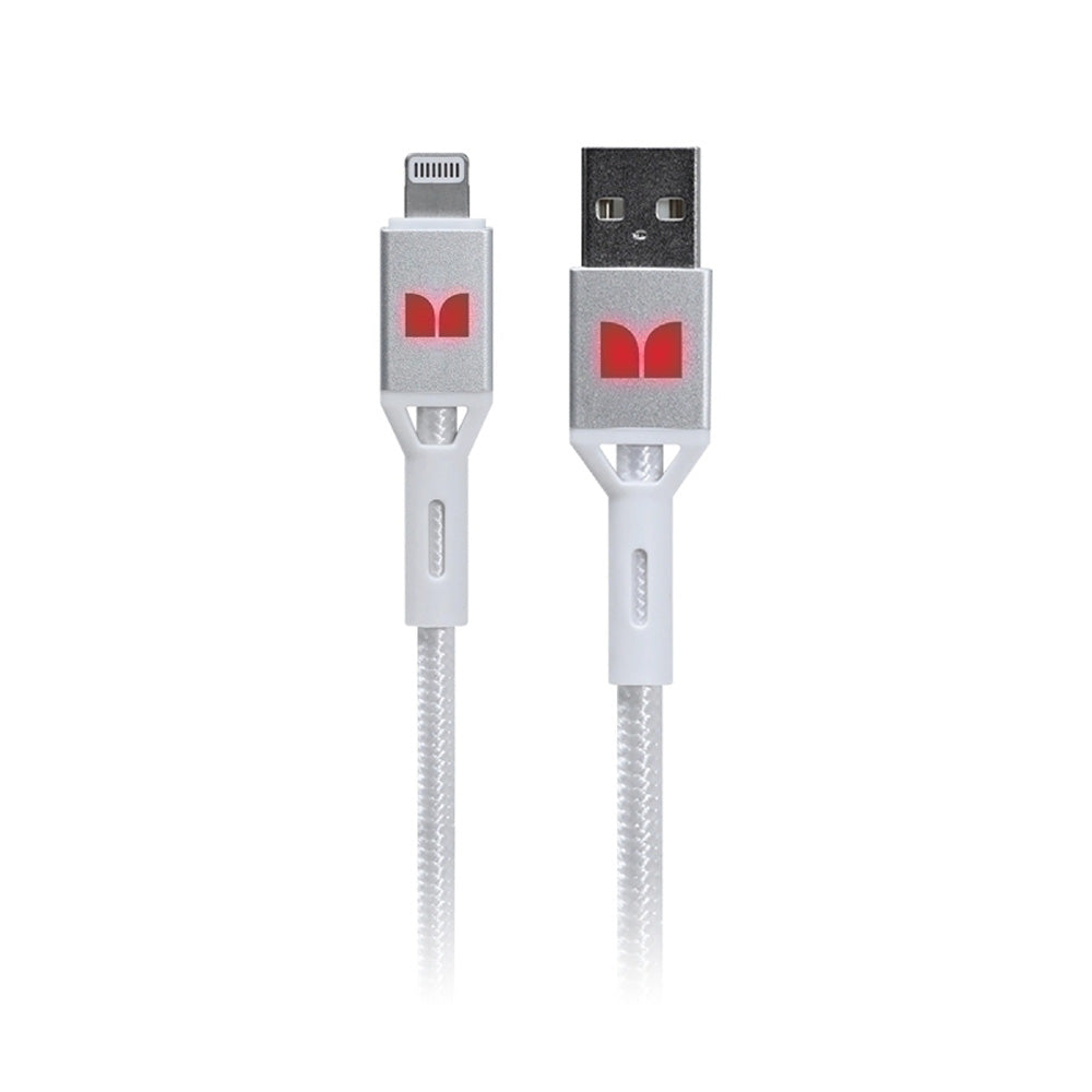 Monster Lightning till USB-A flätad kabel 1.2m