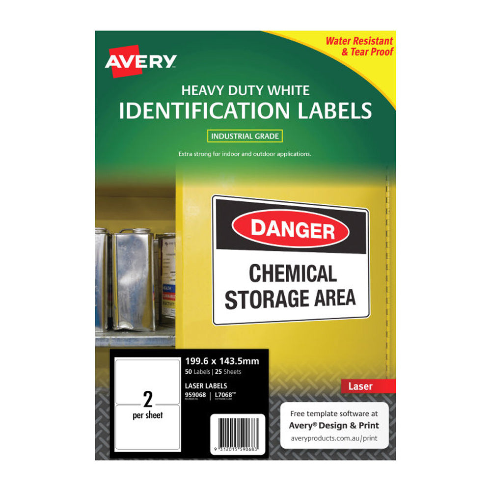 Avery Heavy Duty Laser Etyels 25pk