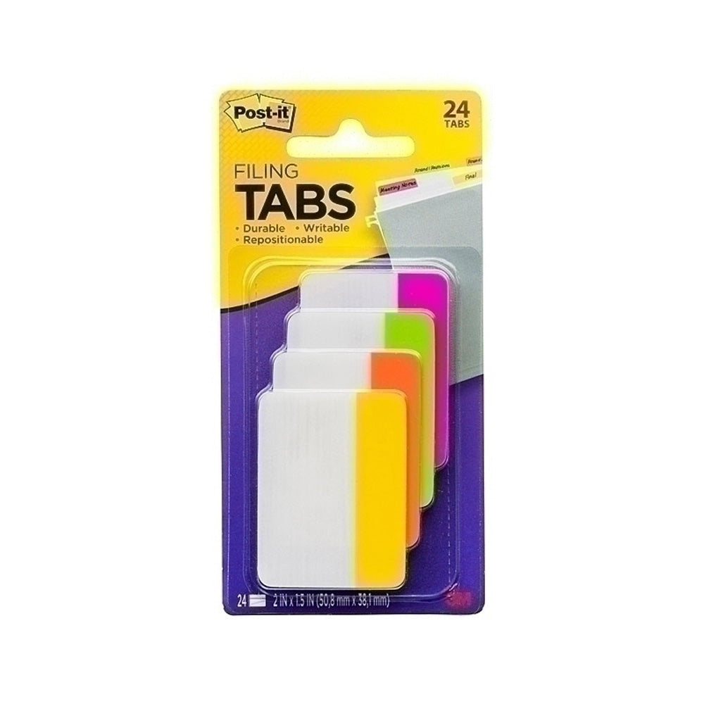 Post-It 50x38mm Filing Tabs 24pk (Box of 6)