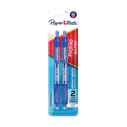 PM Profile Retractable Ballpen 1.0mm 2pk (Box of 6)