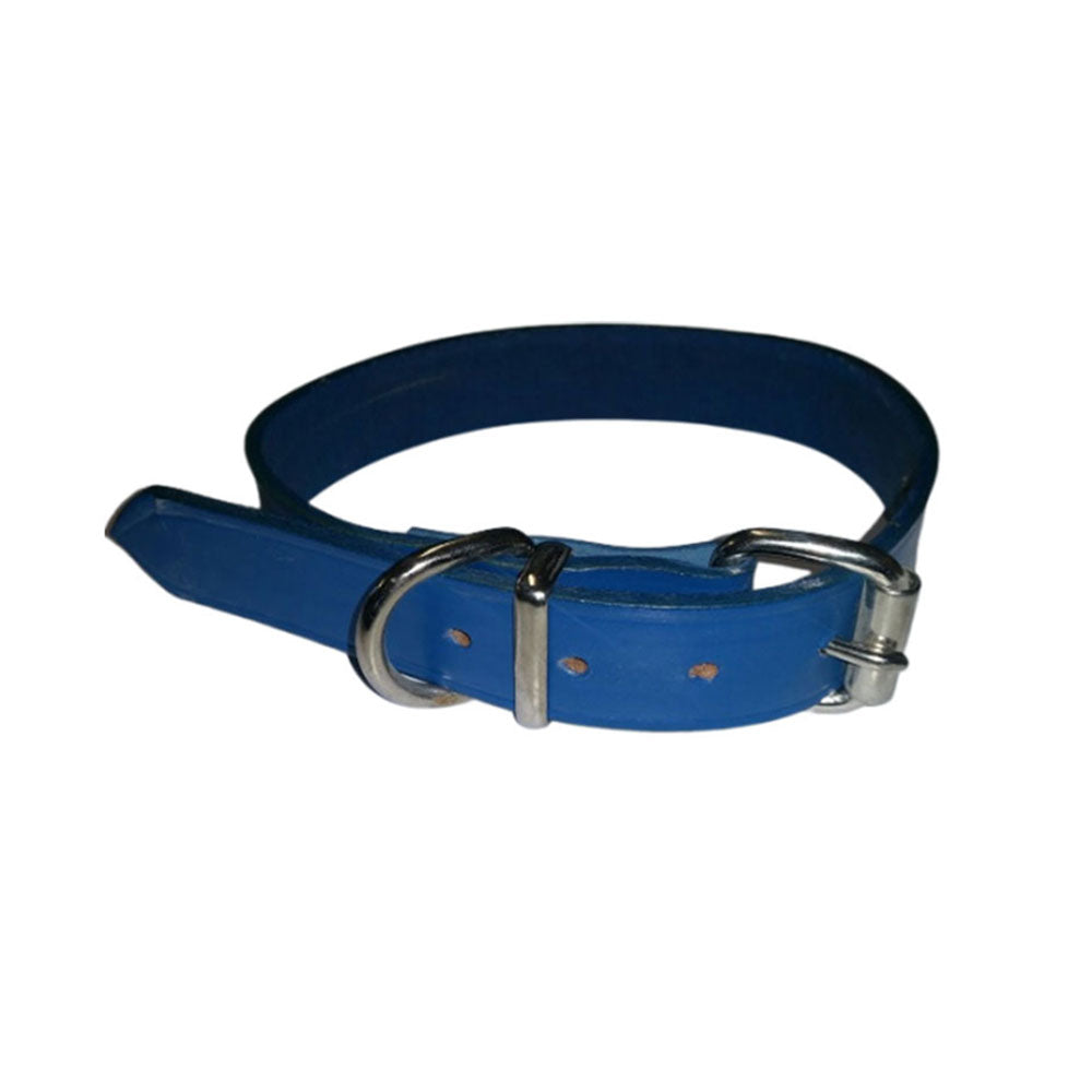 Collar semplice in pelle (blu)