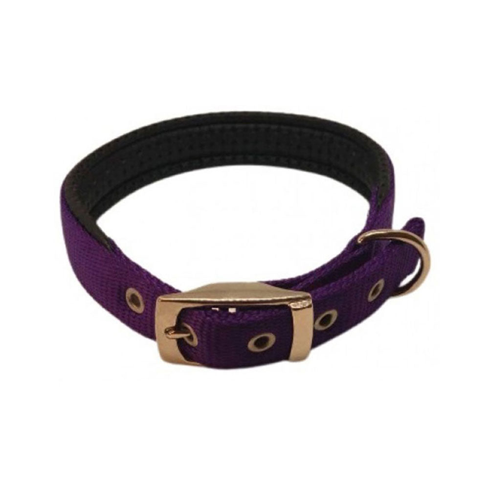 Collier rembourré en nylon (violet)