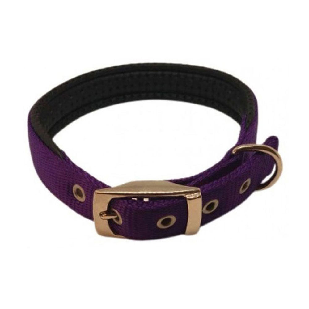 Collier rembourré en nylon (violet)