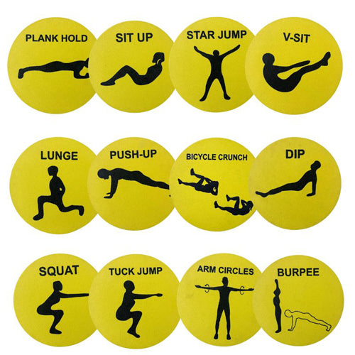 Alliance Flat Exercise Spot Markers (Pack of 12)