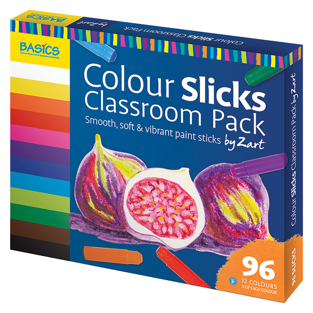 Zart Coloured Slicks Class Pack 96pk