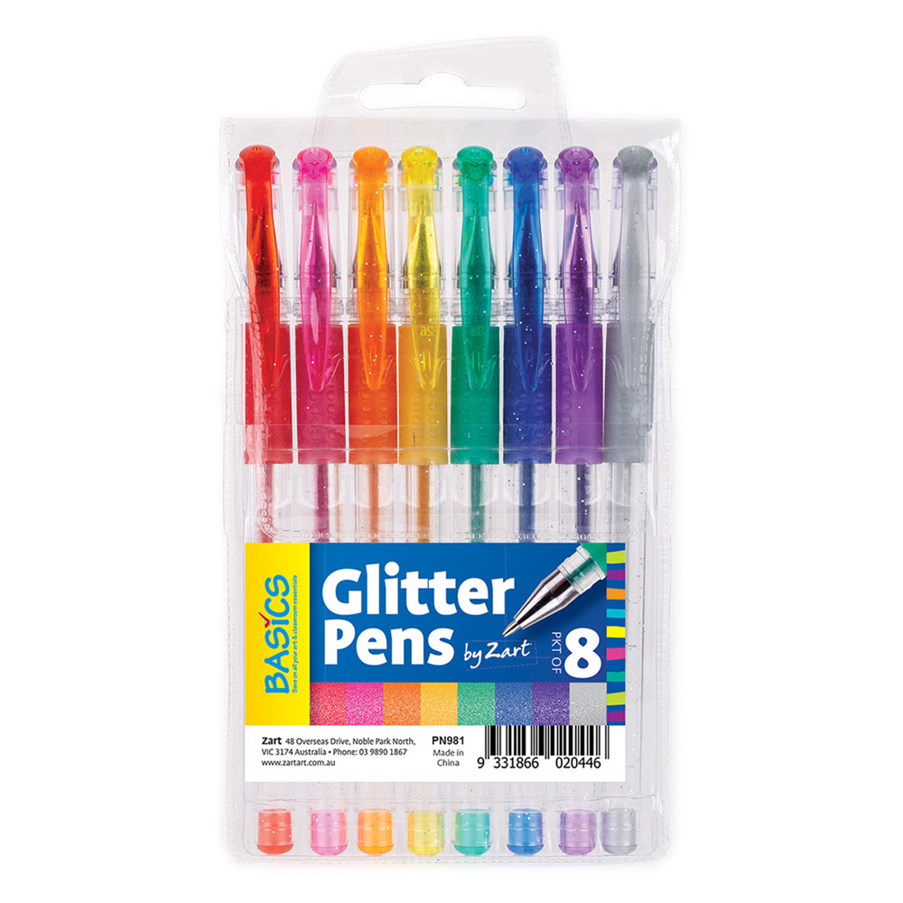 Basic Glitter Pens 8pk