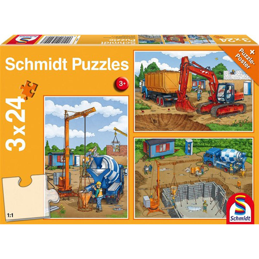 Schmidt Puzzle Jigsaw 3x24pcs