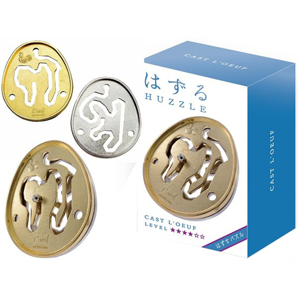 HANAYAMA L4 CAST HUZZZZZ Brain Teaser Puzzle