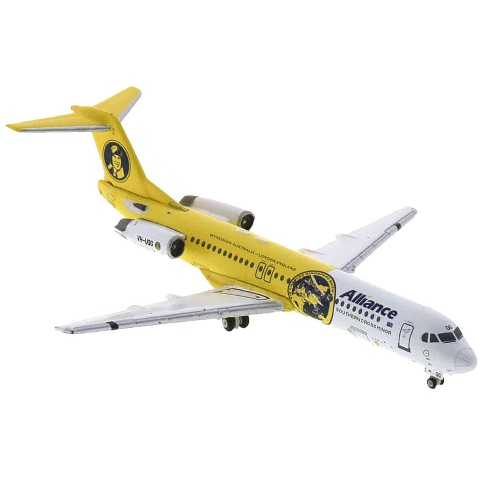 Modelo de avión a escala de Alliance Airlines Fokker 1/400