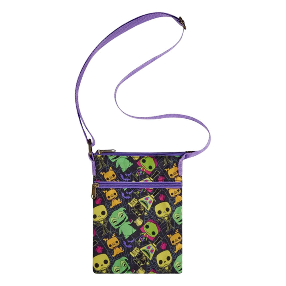 The Nightmare Before Christmas Blacklight Passport Crossbody