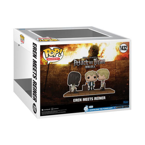 Attack on Titan Eren meets Reiner Pop! Moment