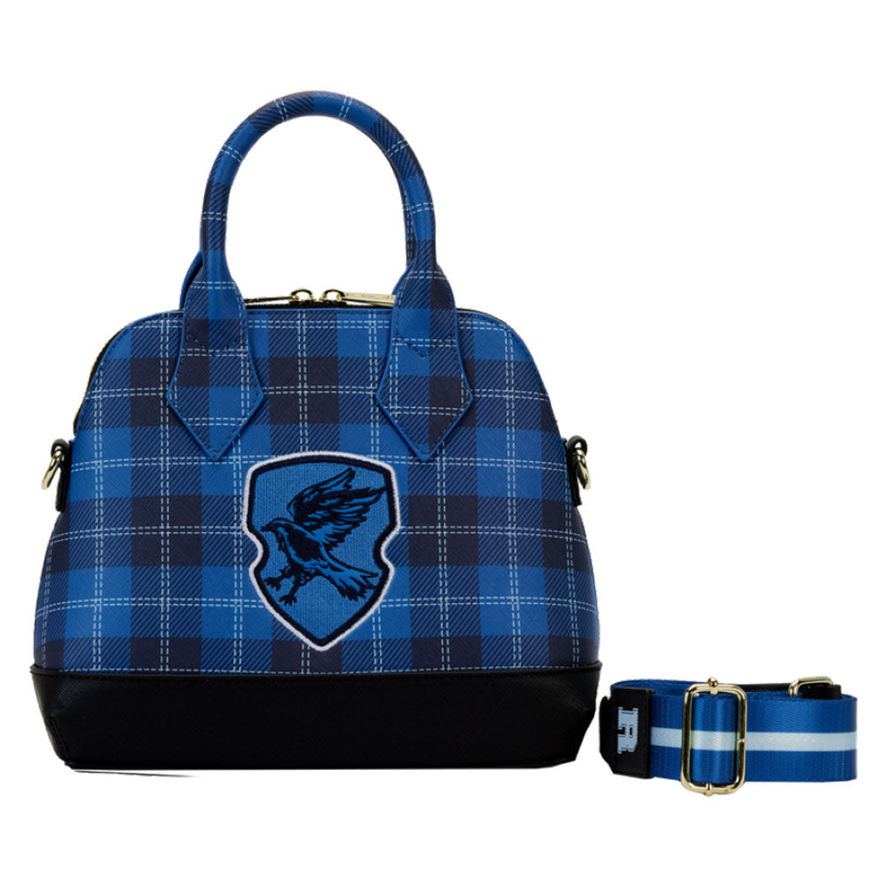 Hogwarts House Patch Varsity Plaid Crossbody Bolse