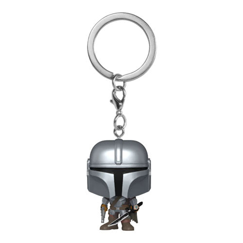 Star Wars Mandalorian with Darksaber Pop! Vinyl Keychain