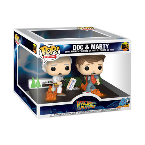 Back to the Future Doc & Marty Pop! Vinyl Moment