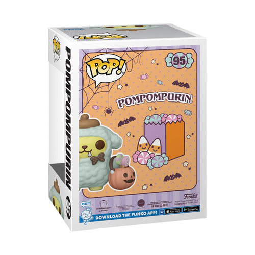 Hello Kitty Pompompurin Halloween US Flocked Pop! Vinyl