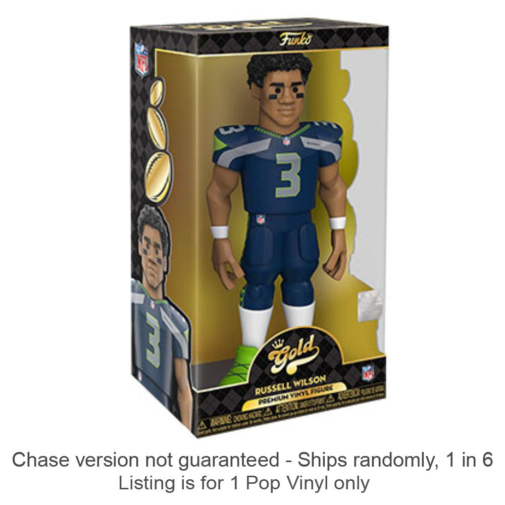 NFL Russel Wilson Winyl Gold Chase statek 1 na 6