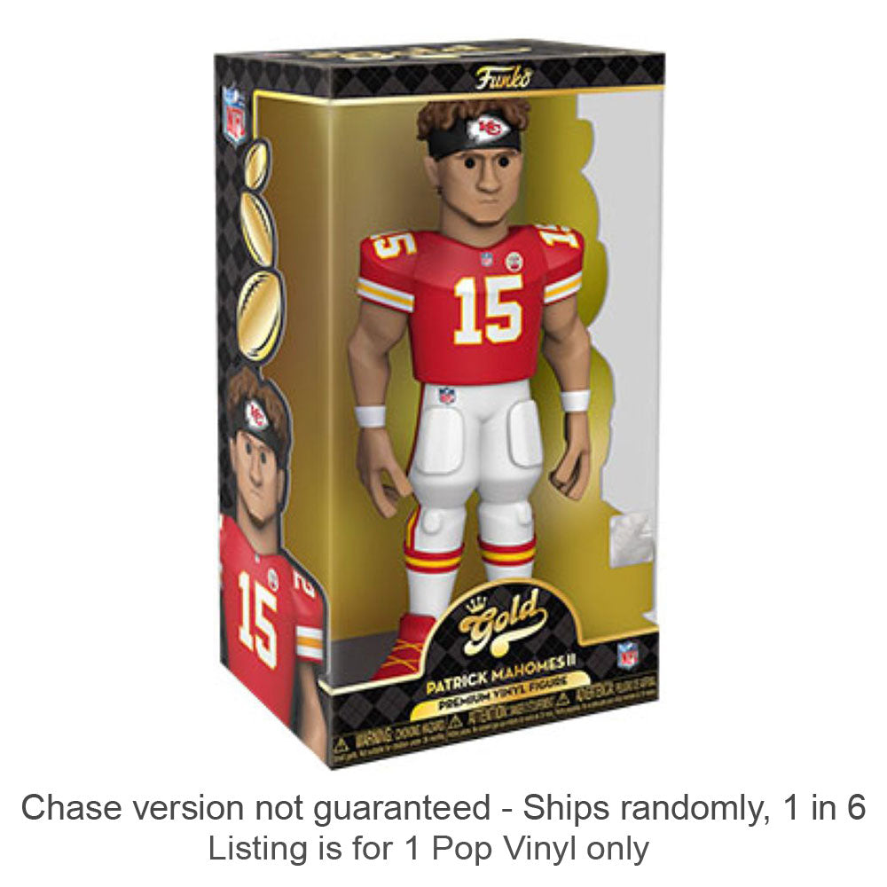 NFL Patrick Mahomes Vinil Gold Chase Ships 1 in 6