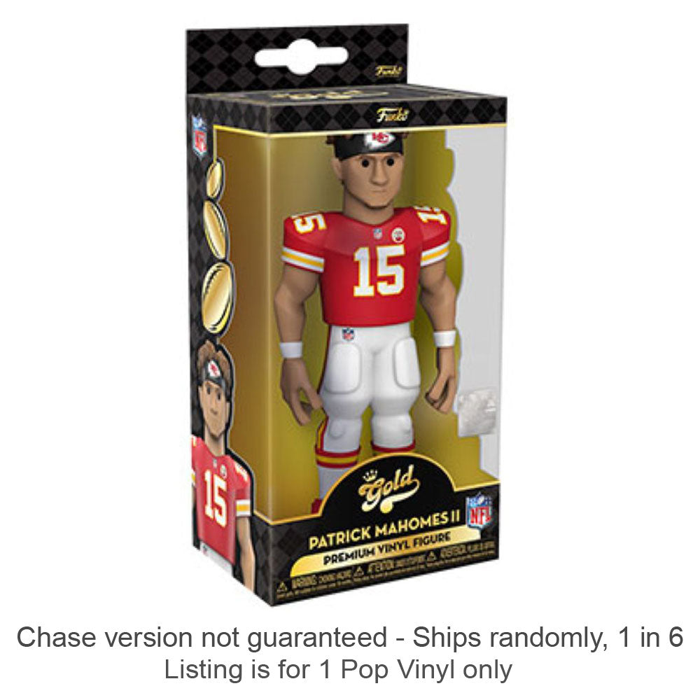 NFL Patrick Mahomes Vinil Gold Chase Ships 1 in 6