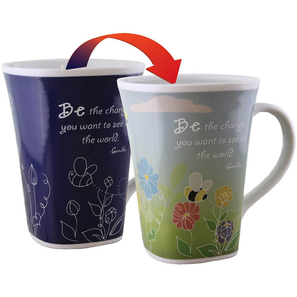 Taza de la historia que cambia de color