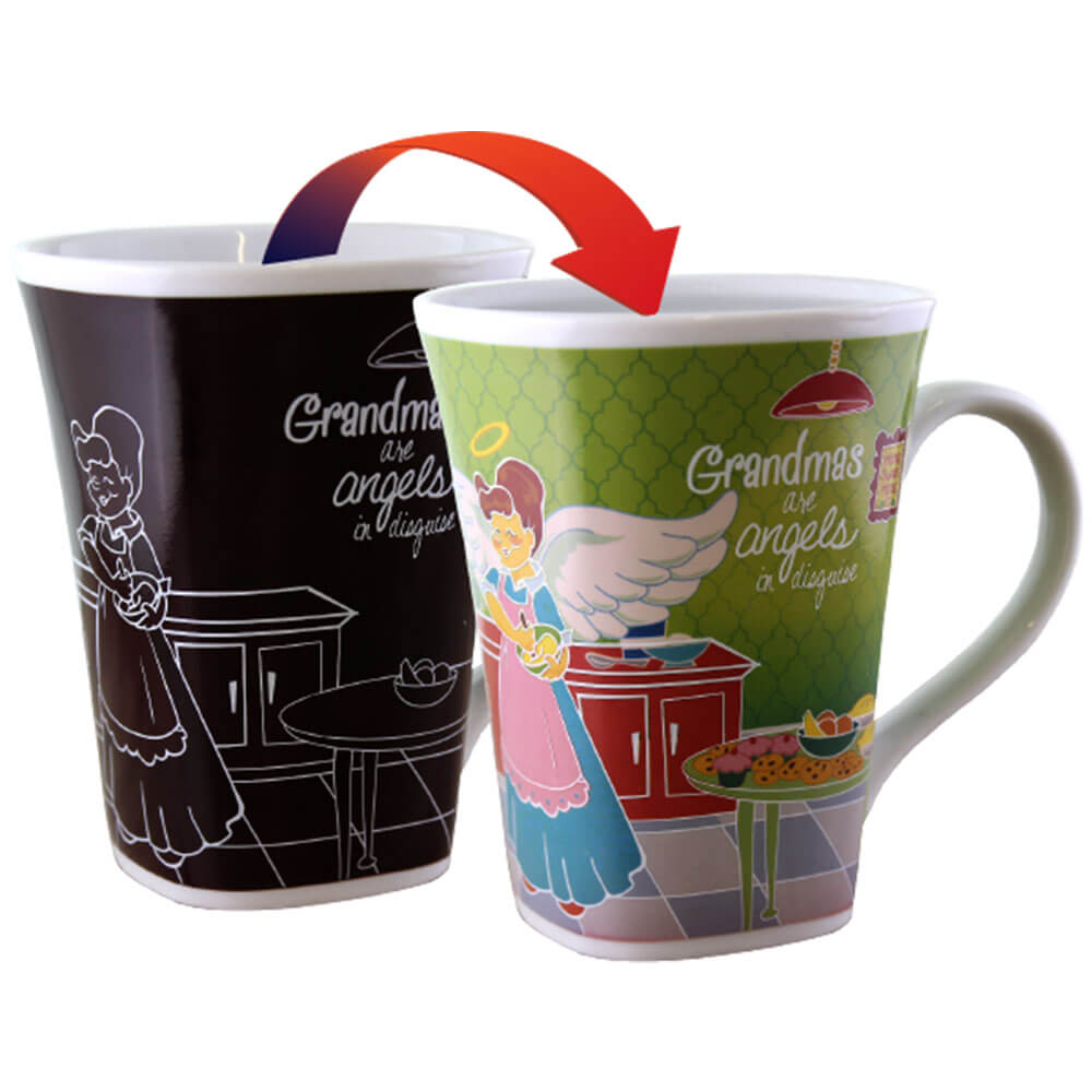 Taza de la historia que cambia de color