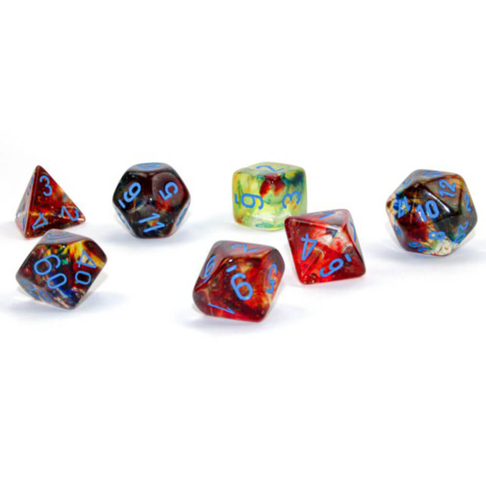 Nebula polyhedral luminary die set of 7