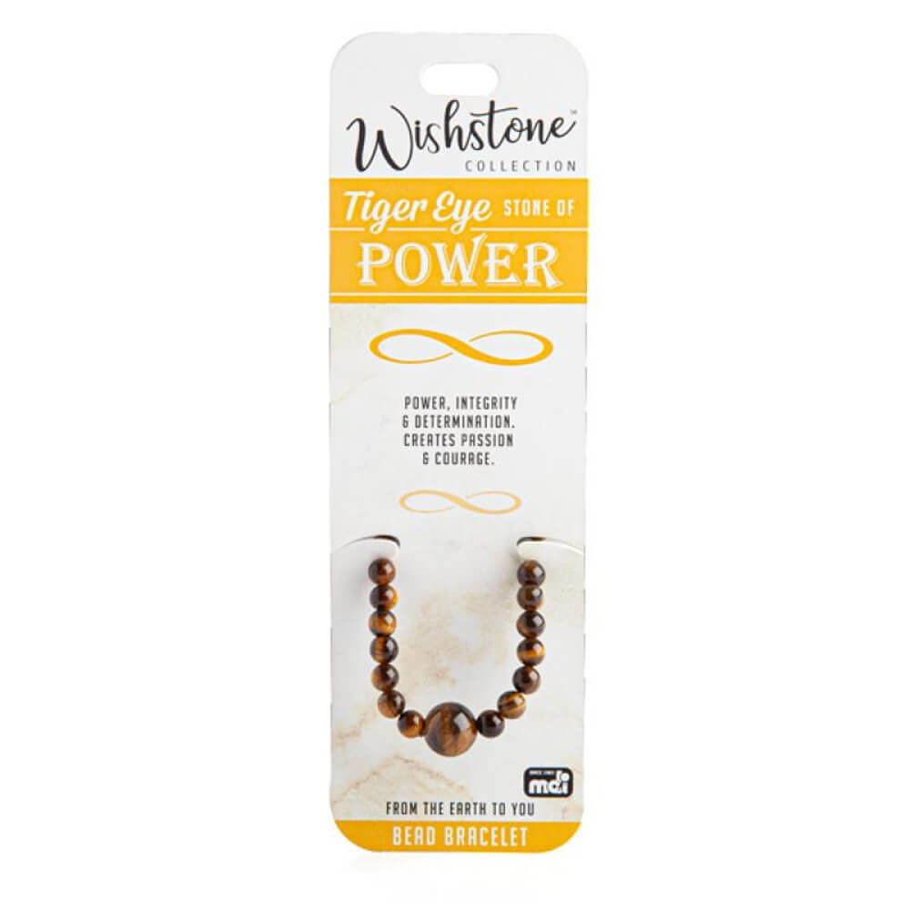 Wishstone Collection Tiger Eye Bead Armband