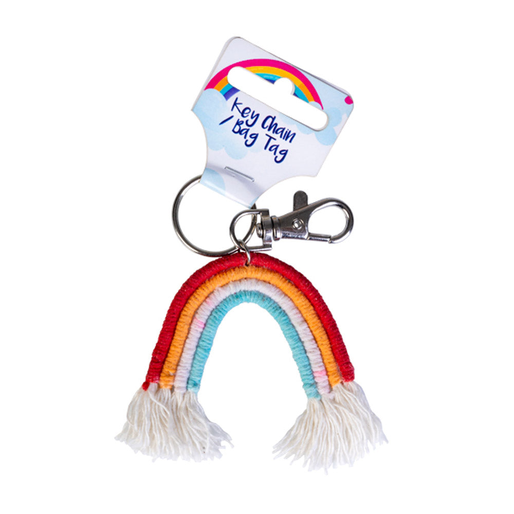 Rainbow Keychain Bag Tag