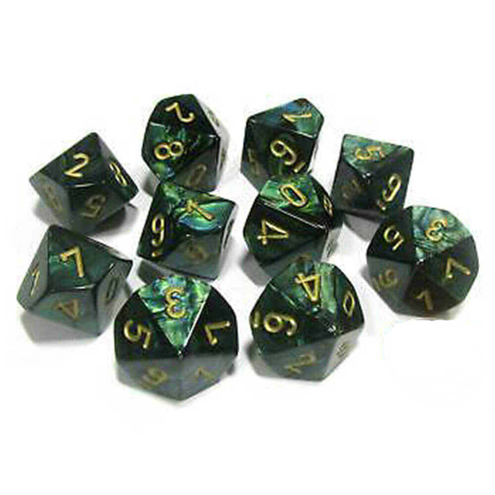 Set da 10 dieledro di Chessex D10 D10