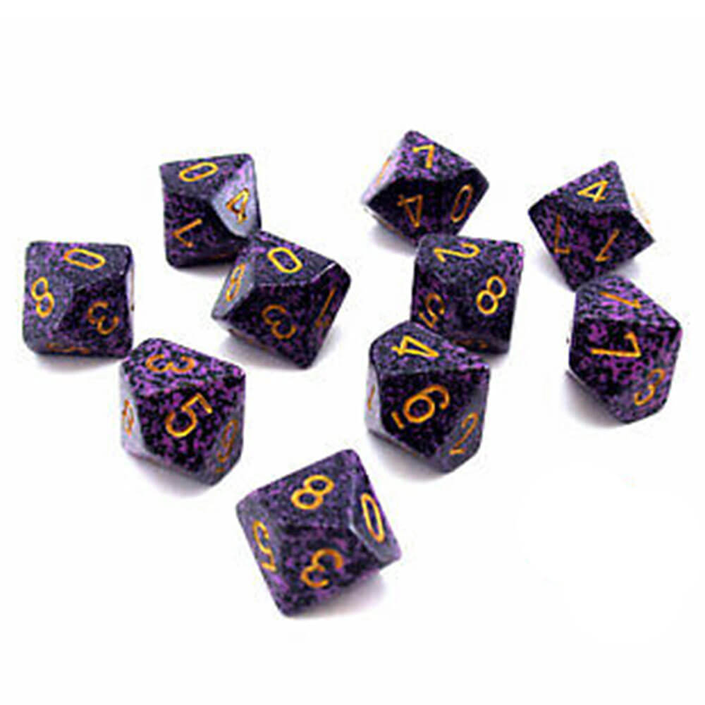 CHESSEX D10 Conjunto poliédrico de 10 mortos