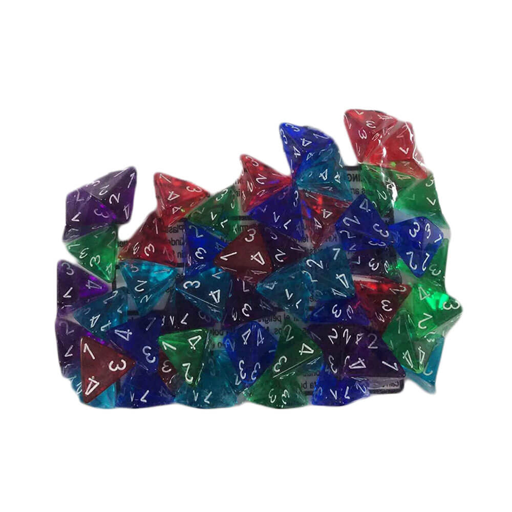 Chessex bulkpose med gennemsigtig terning