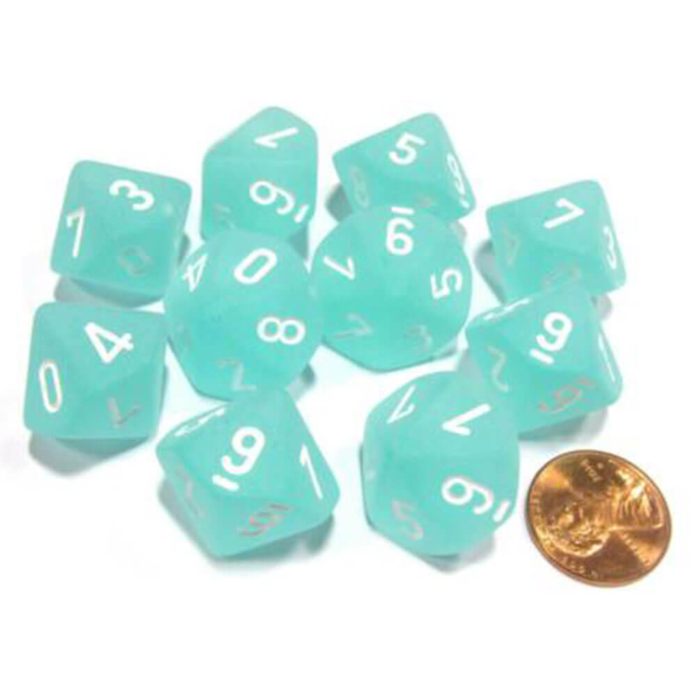 Conjunto de Fosco de 10 mortes de Chessex D10