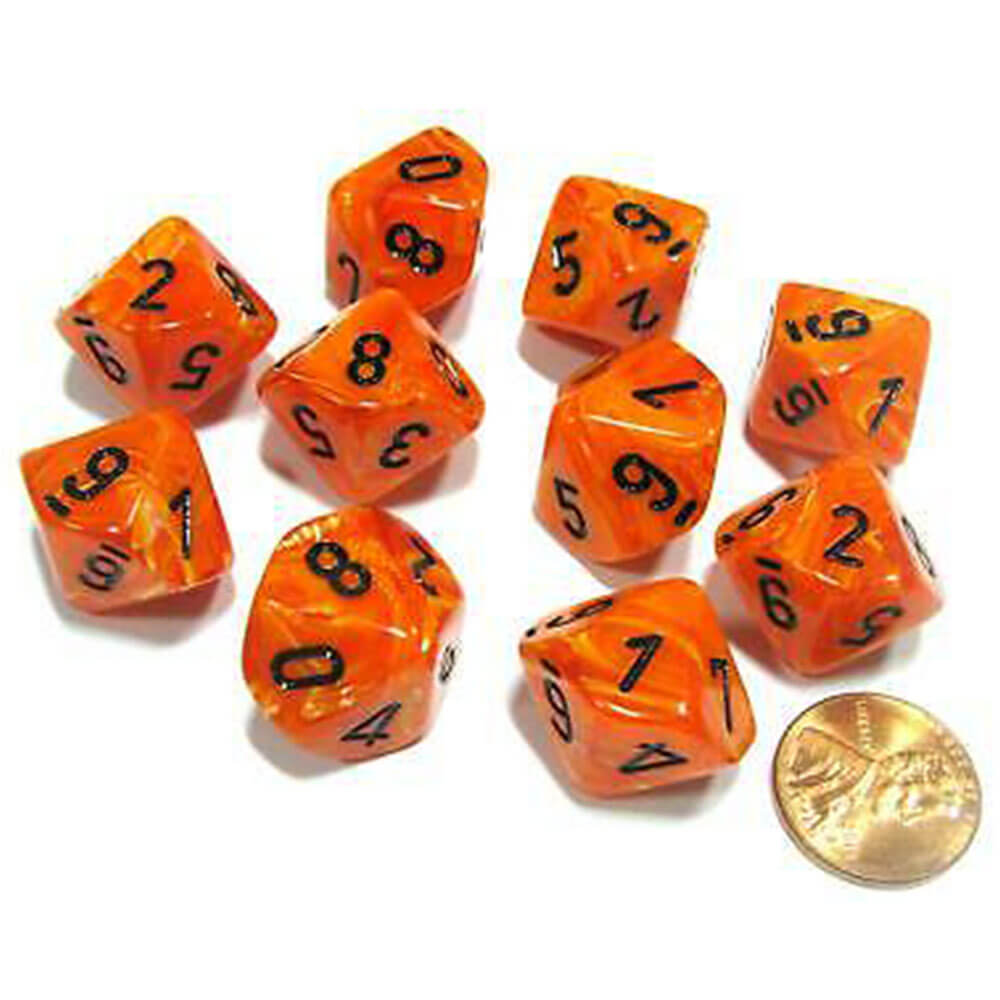 Set Vortex à 10 die Polyédrique de Chessex D10