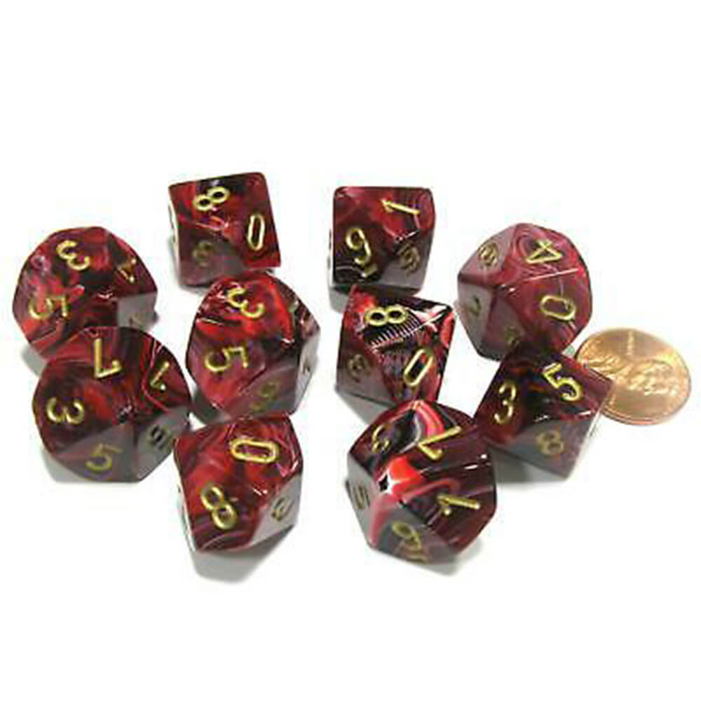 Set Vortex à 10 die Polyédrique de Chessex D10