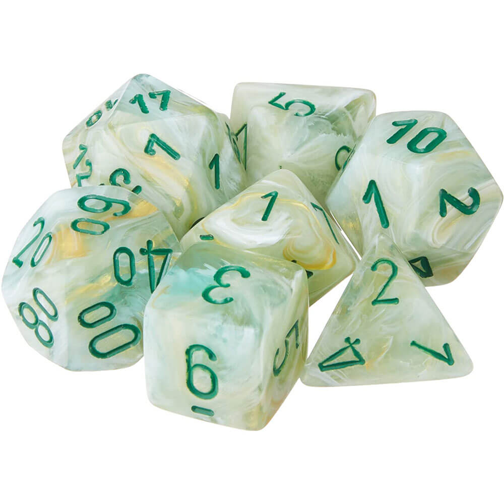 Set de mármol de 7 morbosas poliédricas de CHESSEX