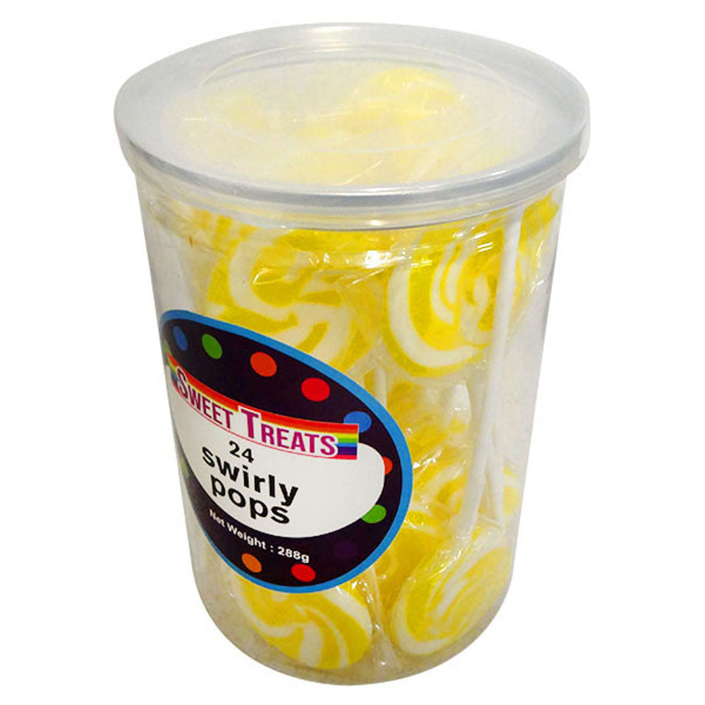 Zoete traktaties kleine swirly pops 4 cm (24x12g)