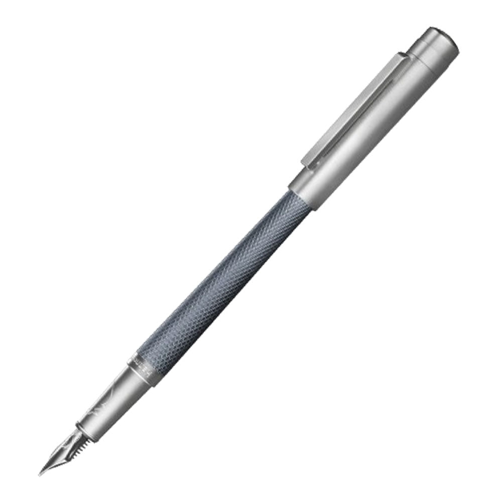 Guilloche Rhodium recubierto de 18k Fuente Pen (Slim)