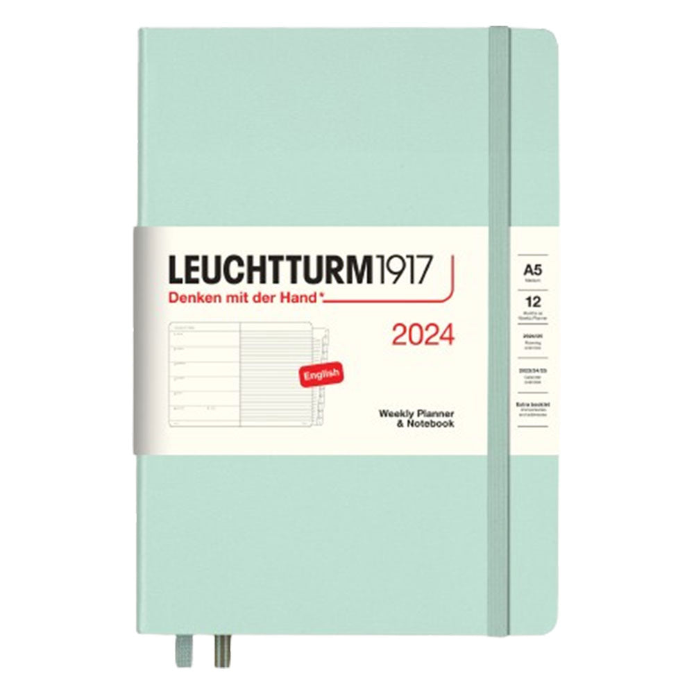 Planificador y cuaderno 2024 A5 Week con folleto