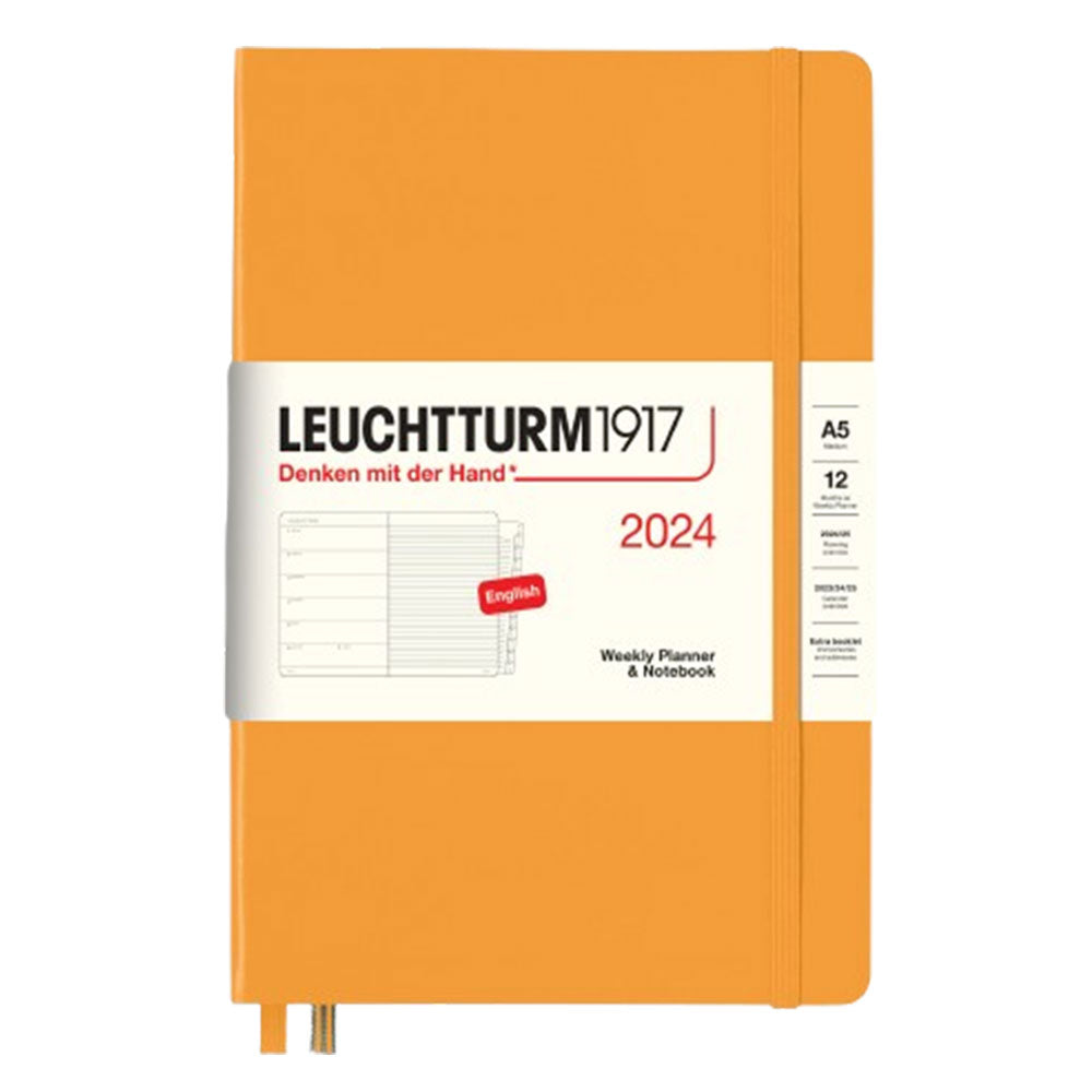 2024 A5 Week Planner & Notebook com livreto