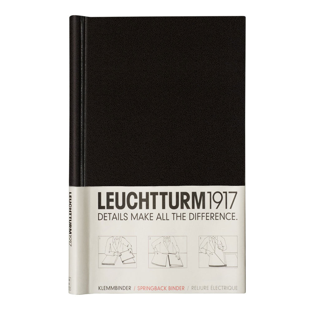 leuchtturm pekaスプリングバックバインダー（黒）