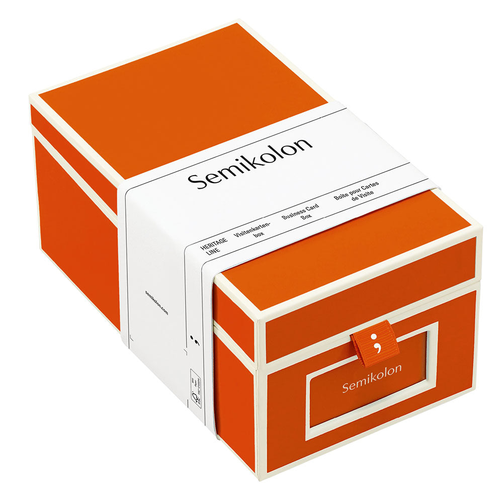 Caja de tarjetas de presentación de Semikolon