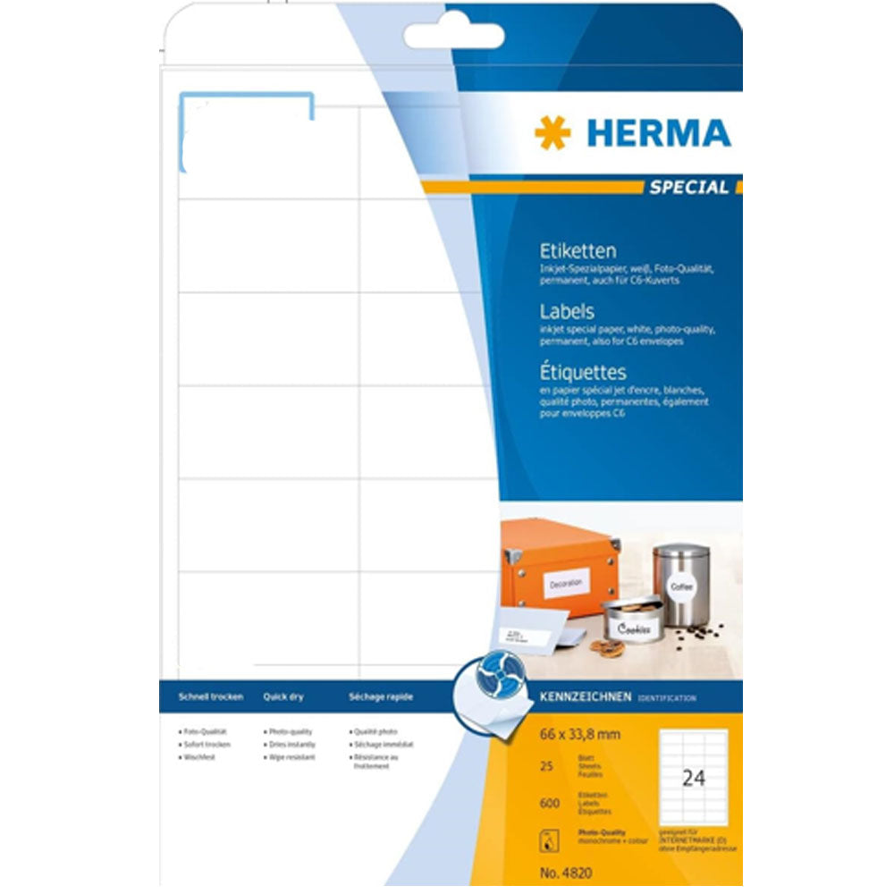 Herma Inkjet Etykies A4 25pc