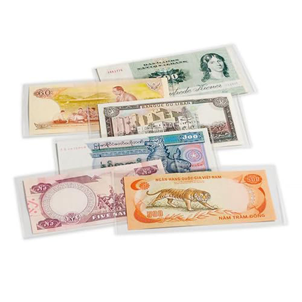 Leuchtturm Basic Pvc Banknote Sleeve 50pk