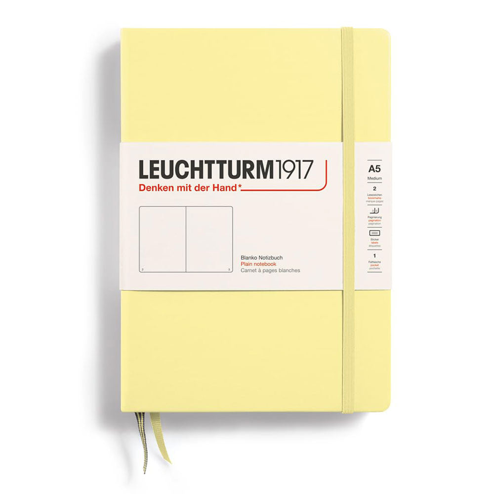 Leuchtturm Hardcover Plain Notebook A5（黄色）