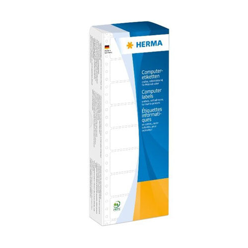 Herma Continuous Adhesive Computer Labels White