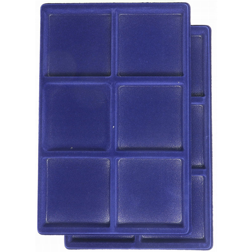 Leuchtturm Square-Spaced 6pc 95mm Coin Tray L 2pk