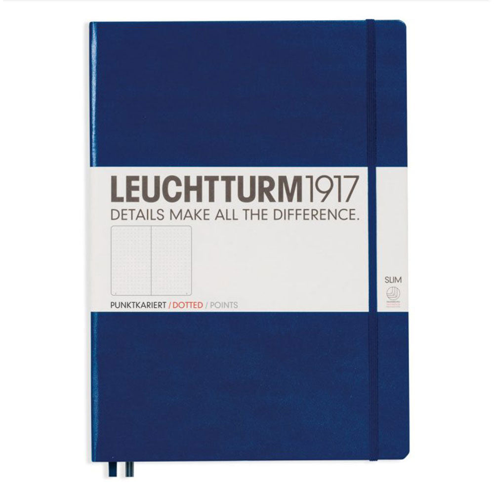 Leuchtturm HC Master Slim prikket notebook A4+